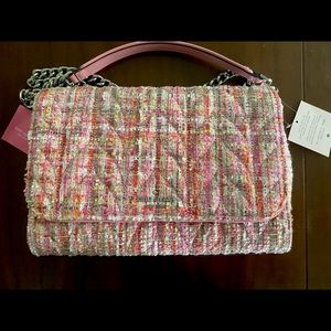 Kate Spade Full-Size Emelyn Pink Tweed Handbag